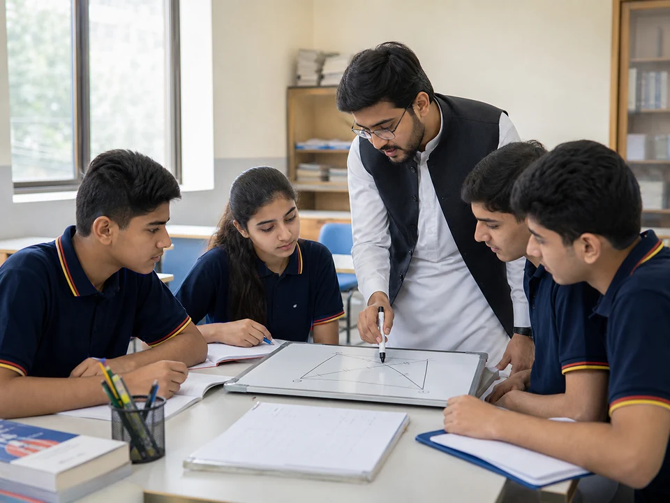 Matriculation students at American School of A.I.